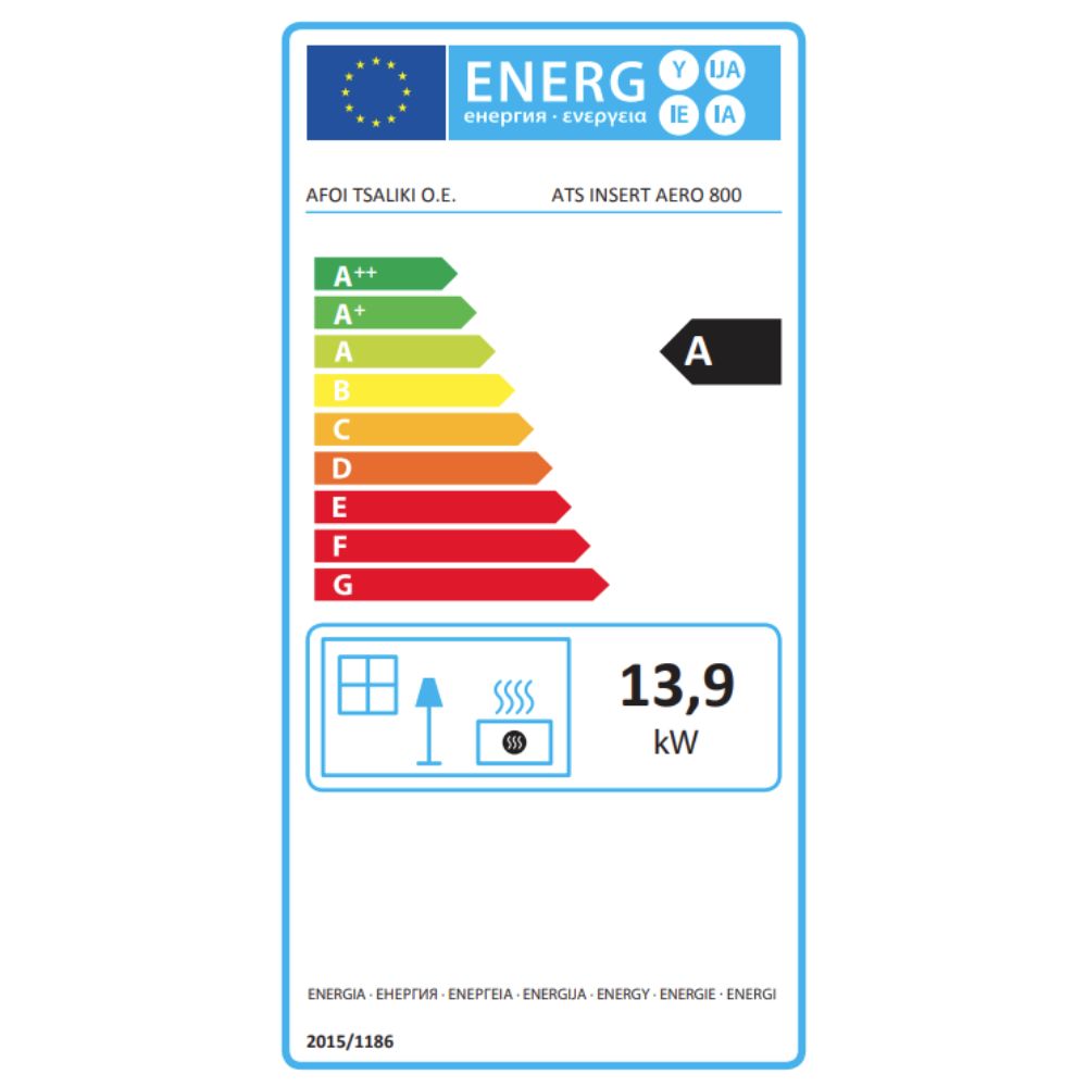 Ενεργειακό τζάκι Balkan Energy ΑTS INSERT AIR 800, 13.96kW | Μοντέρνα Τζάκια | Ενεργειακά Τζάκια |
