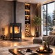 Ξυλόσομπα Balkan Energy ATS 90-10 3 SIDE, 12.12kW | Σόμπες ξύλου | Ξυλόσομπες |