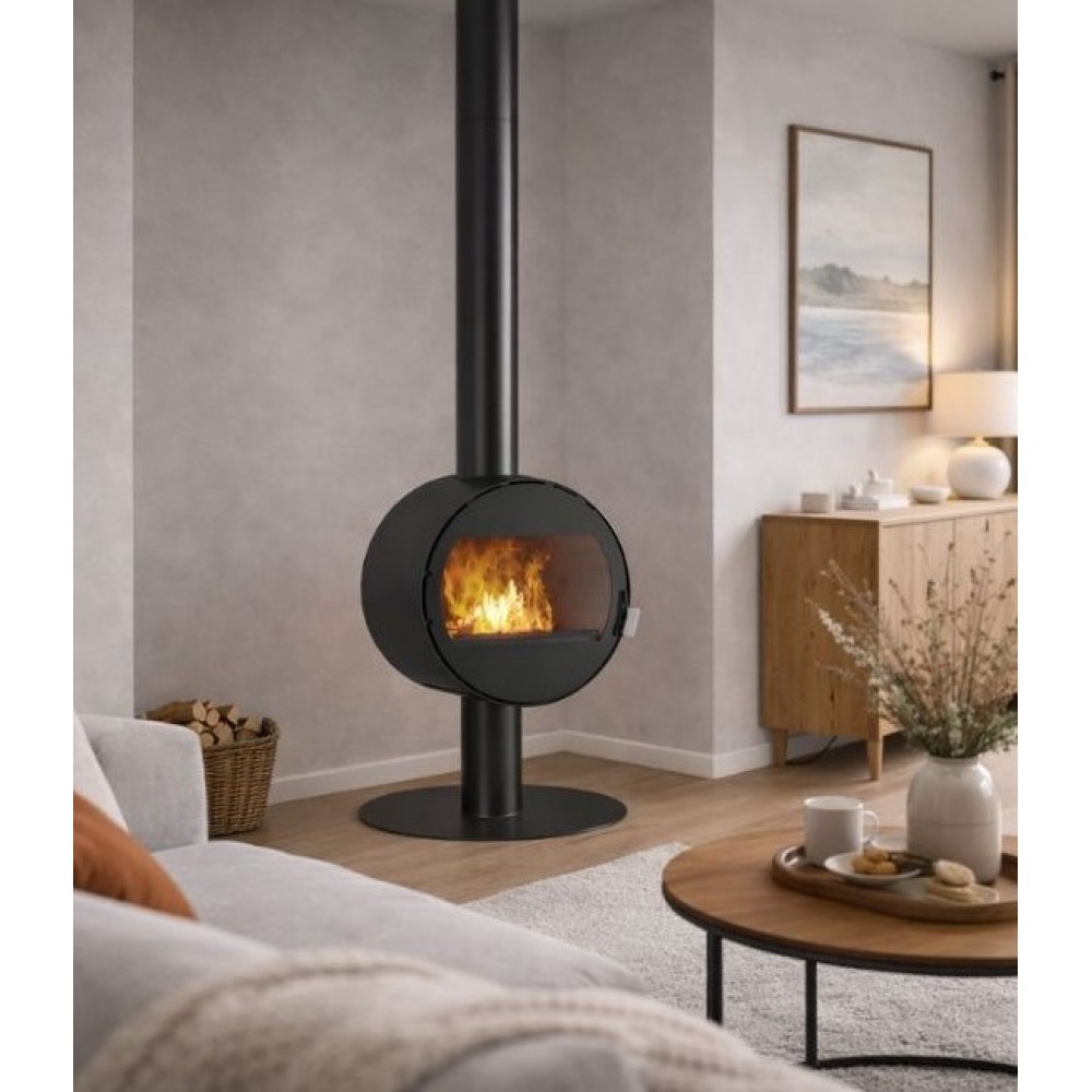 Ξυλόσομπα Velmora Fire ATS ROUND WALL, 10.2kW | Σόμπες ξύλου | Ξυλόσομπες |