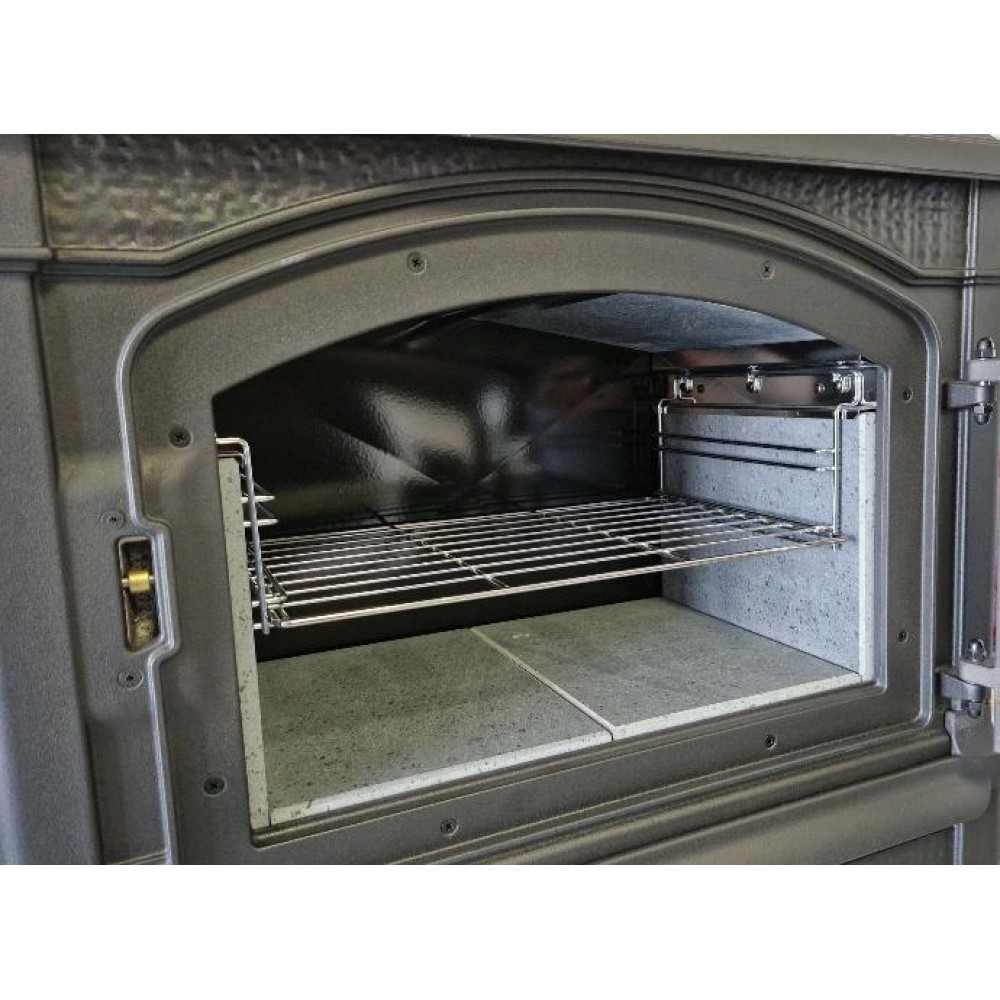 Ιταλική μαντεμένια ξυλόσομπα La Nordica Isotta Forno με εστία μαγειρέματος, 9.7kW | Σόμπες ξύλου | Ξυλόσομπες |