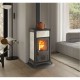 Ιταλική ξυλόσομπα La Nordica Gemma Λευκή, 6.5kW | Σόμπες ξύλου | Ξυλόσομπες |