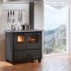Ιταλική ξυλόσομπα κουζίνα La Nordica Family 4.5 μαύρο, 7.5kW | Ξυλόσομπες με φούρνο | Ξυλόσομπες |