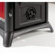 Ιταλική ξυλόσομπα με φούρνο La Nordica Gemma Forno κόκκινη, 7.3kW | Σόμπες ξύλου | Ξυλόσομπες |
