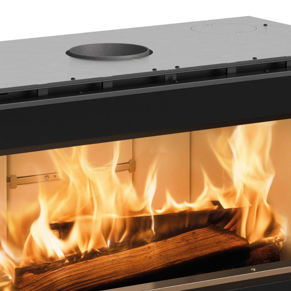 Ιταλικό μαντεμένιο τζάκι ξύλου La Nordica Inserto 100 Wide, 8.1kW | Μοντέρνα Τζάκια | Ενεργειακά Τζάκια |
