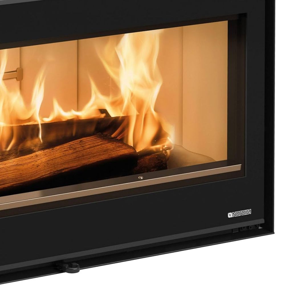 Ιταλικό μαντεμένιο τζάκι ξύλου La Nordica Inserto 100 Wide, 8.1kW | Μοντέρνα Τζάκια | Ενεργειακά Τζάκια |
