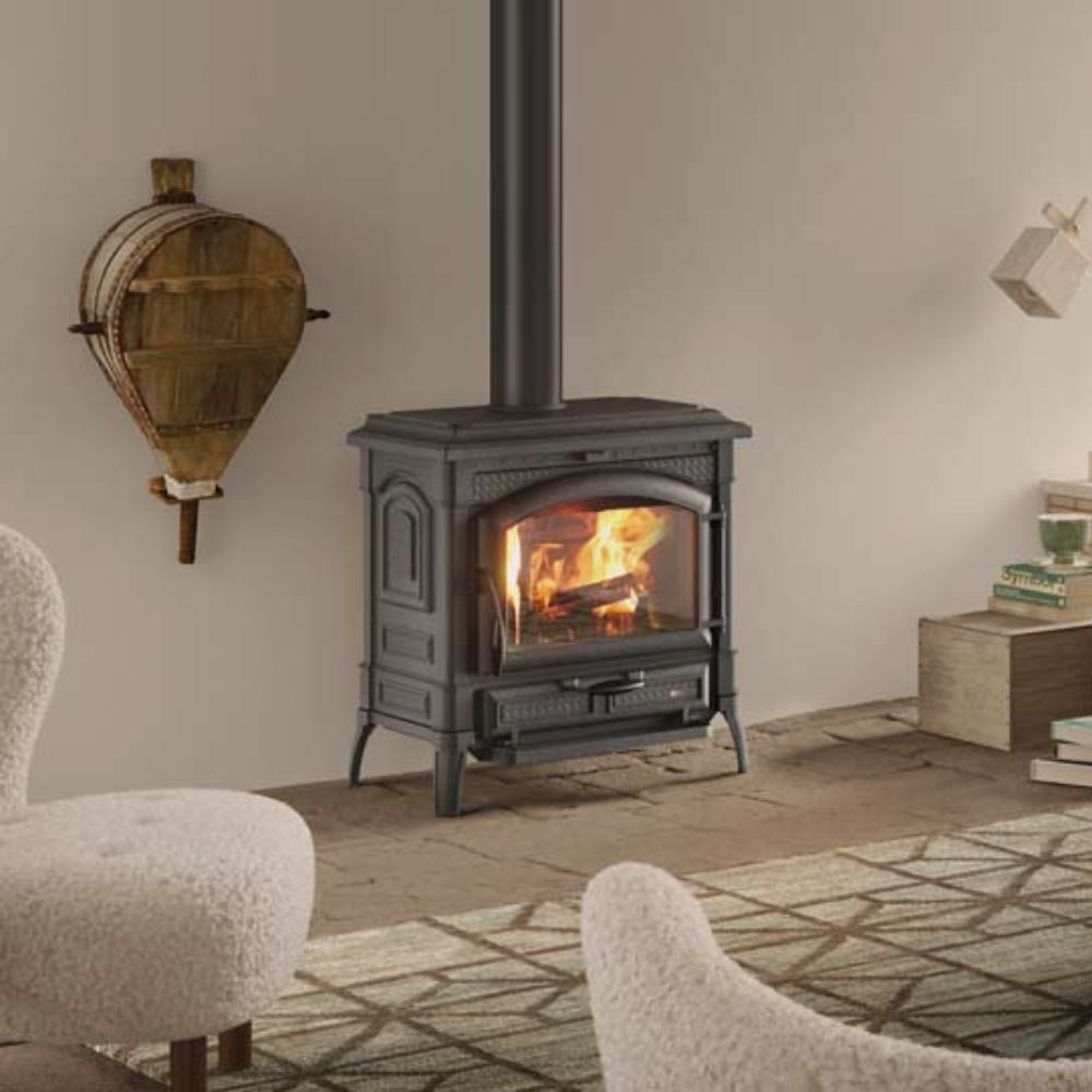 Ιταλική μαντεμένια ξυλόσομπα La Nordica TermoIsotta D.S.A. με λέβητα, 15.0kW | Σόμπες ξύλου | Ξυλόσομπες |