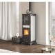 Ιταλική ξυλόσομπα La Nordica Gemma Forno λευκή, 7.3kW | Σόμπες ξύλου | Ξυλόσομπες |