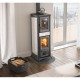 Ιταλική ξυλόσομπα La Nordica Gemma Forno λευκή, 7.3kW | Σόμπες ξύλου | Ξυλόσομπες |