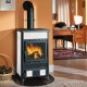 Ιταλική ξυλόσομπα La Nordica Rossella R1 λευκή, 9kW | Σόμπες ξύλου | Ξυλόσομπες |