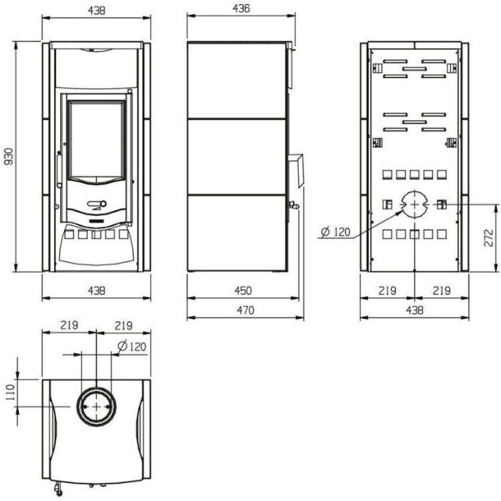 Ιταλική μαντεμένια ξυλόσομπα La Nordica Asia, 7kW | Σόμπες ξύλου | Ξυλόσομπες |