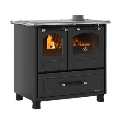 Ιταλική ξυλόσομπα κουζίνα La Nordica Family 4.5 μαύρο, 7.5kW - Μασίνες Ξύλου