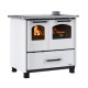 Ιταλική ξυλόσομπα κουζίνα La Nordica Family 4.5 λευκή, 7.5kW | Ξυλόσομπες με φούρνο | Ξυλόσομπες |